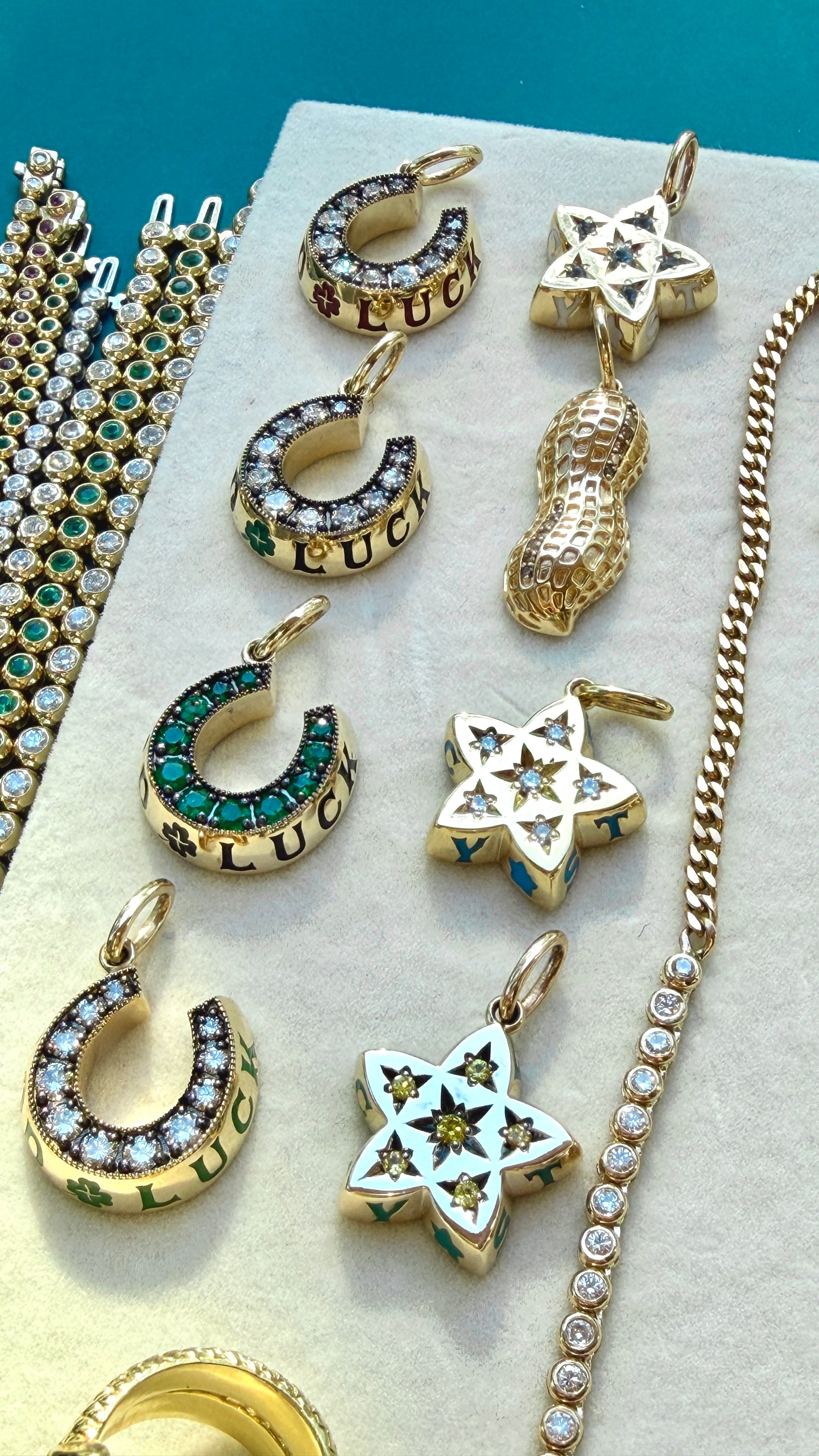 3GOG original yellow 14K Good Luck Horseshoe Pendant 1 - Ready to ship Dec 2025