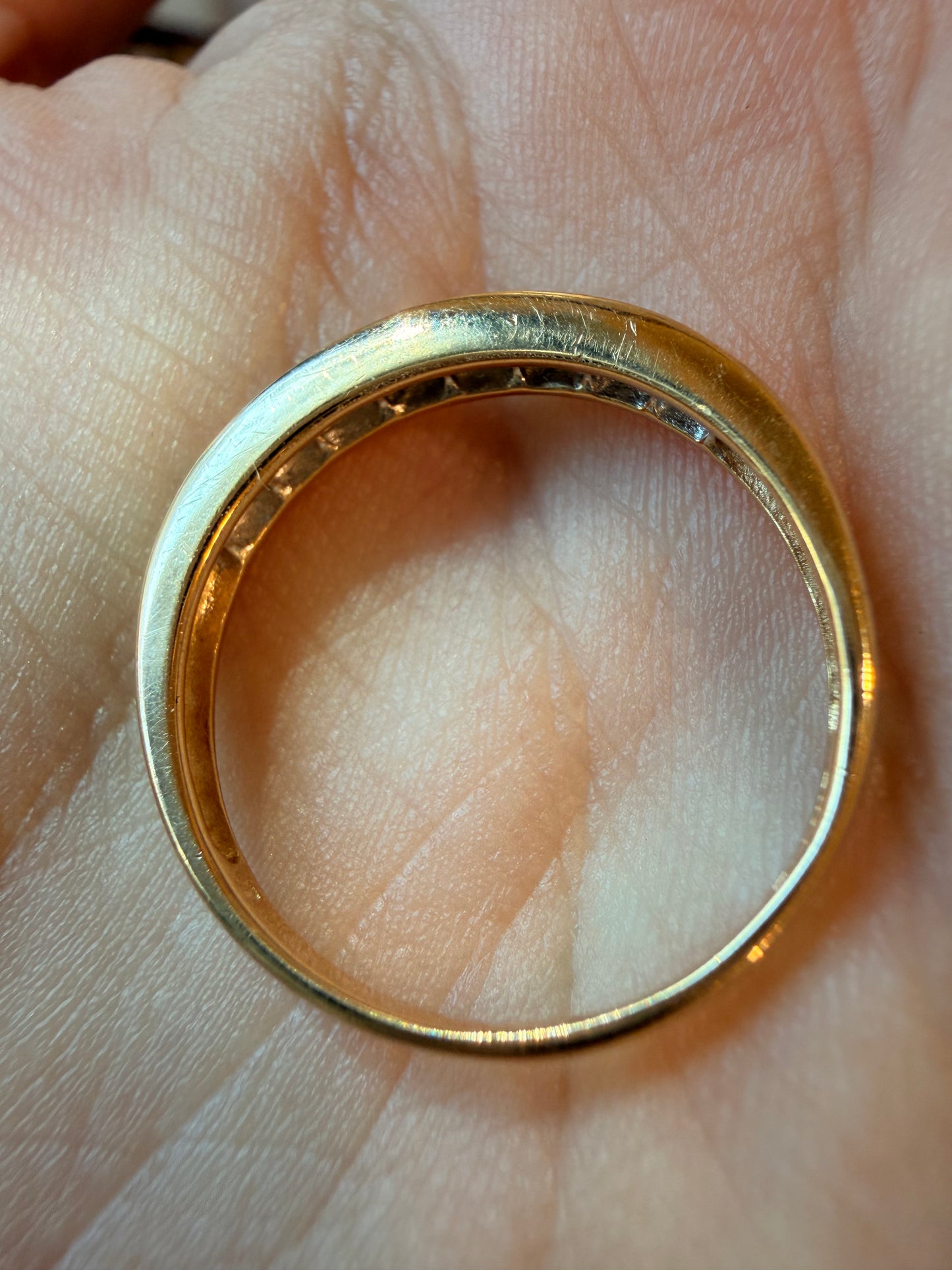 Vintage yellow 14K stacker bands