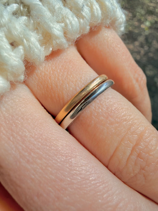 Heavy platinum bands (assorted)