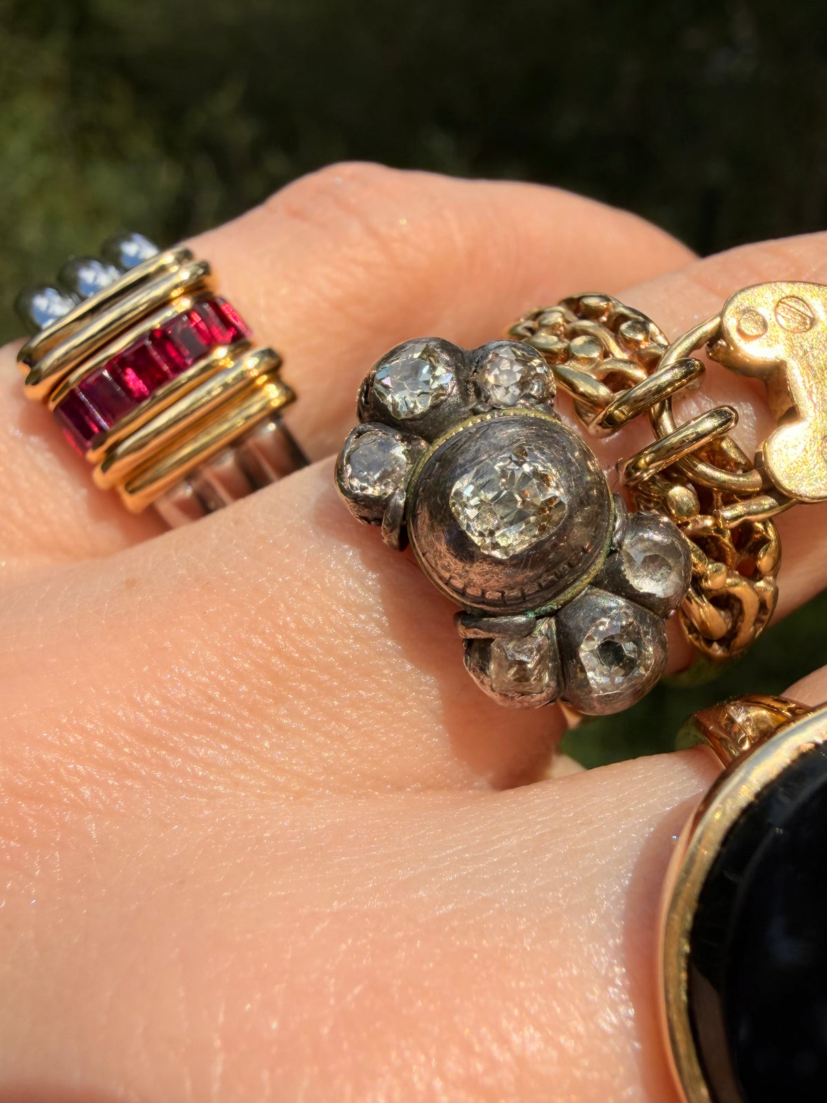 Vintage 18K Boucheron designer French .54ctw ruby ring, size 5