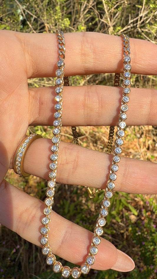 3GOG original 18K yellow Diamond Bubble Watch Chain, 18 inch - Ready to Ship Dec 2025