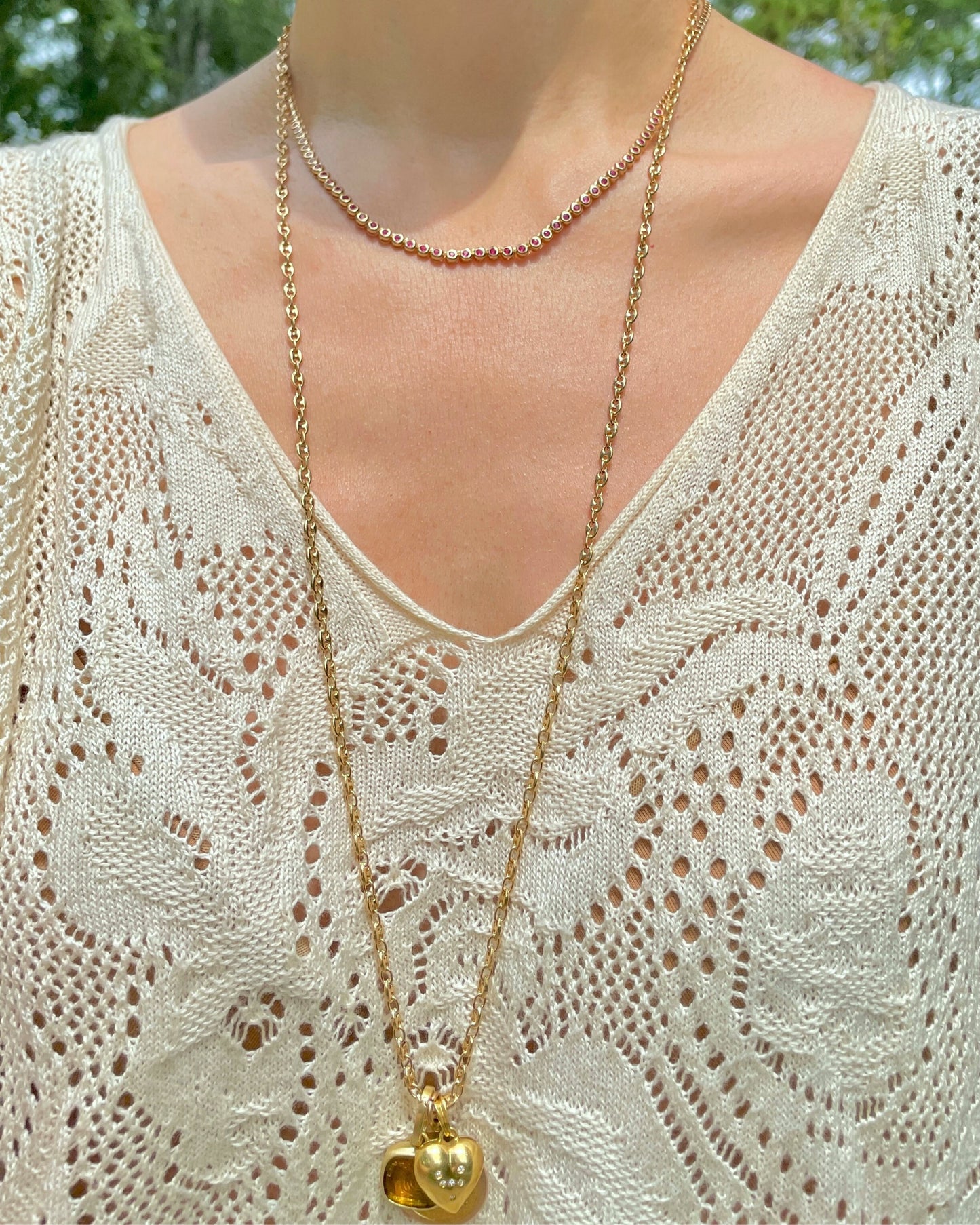 Vintage yellow 14K solid mariner link chain, 30 inch adjusts to any length