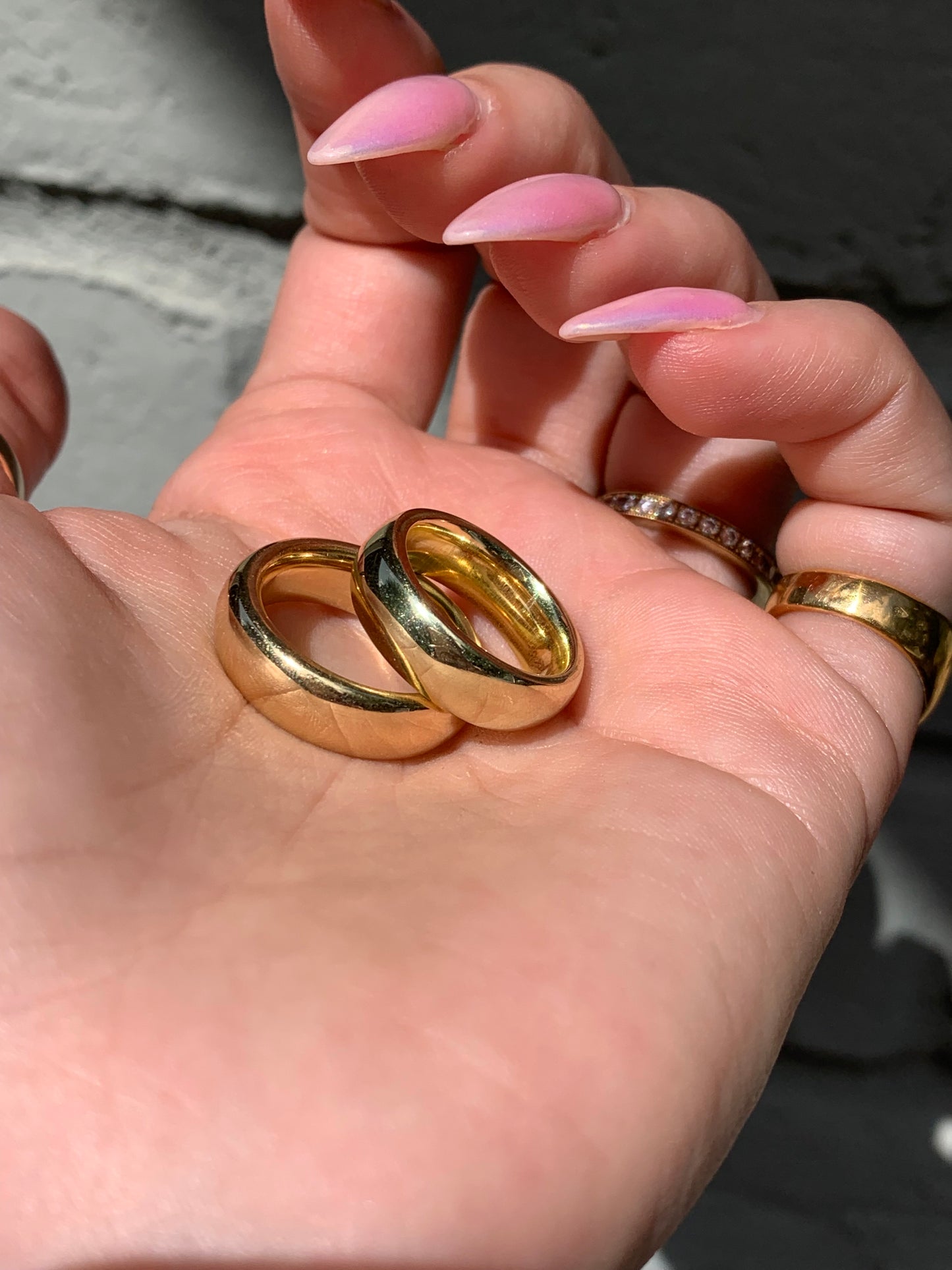 3GOG Chubby Butter Donut Band Preorder Downpayment - Fit size 5.25 thru 7.5 - YELLOW GOLD