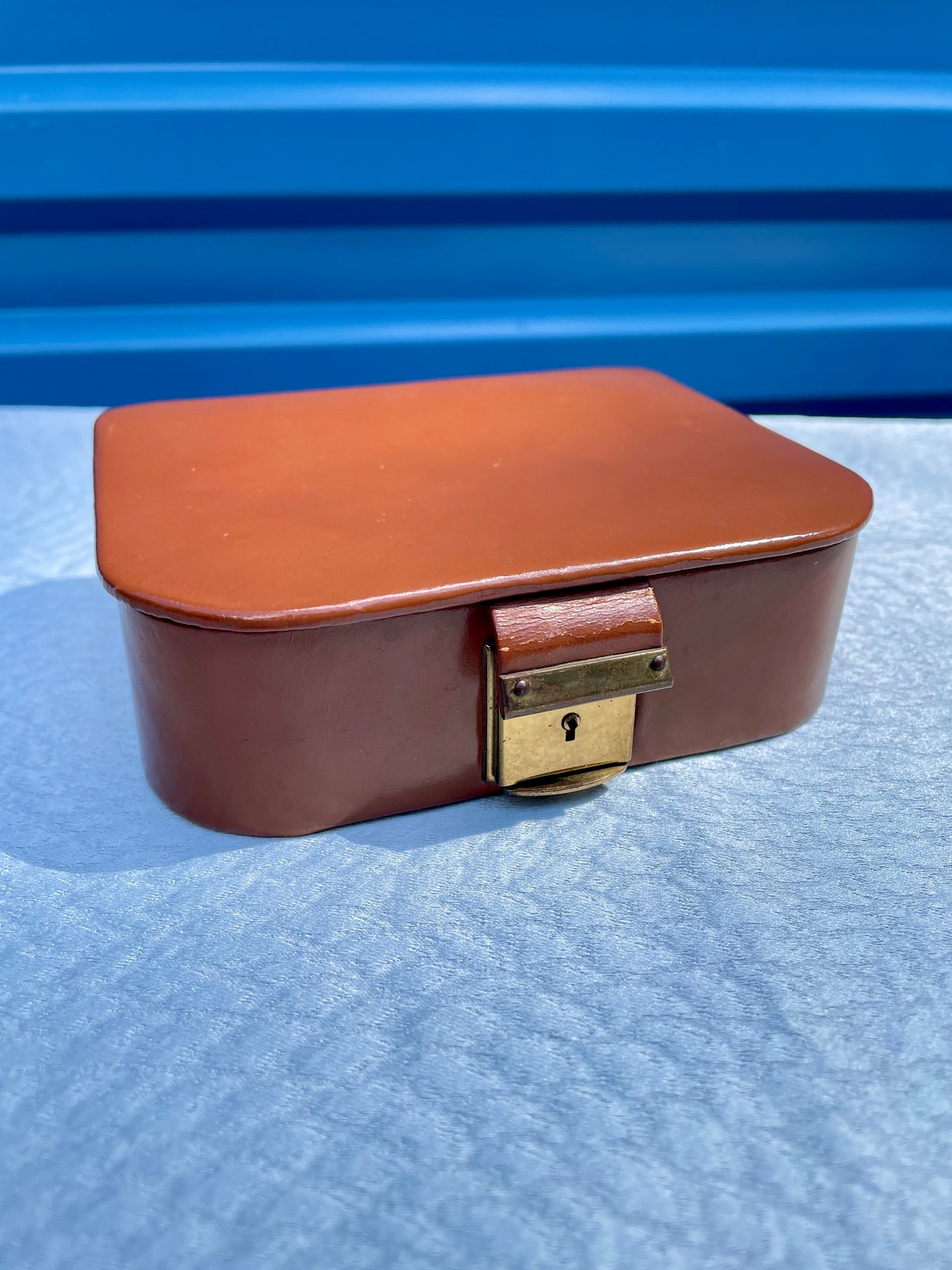 Vintage leather Neiman Marcus travel box