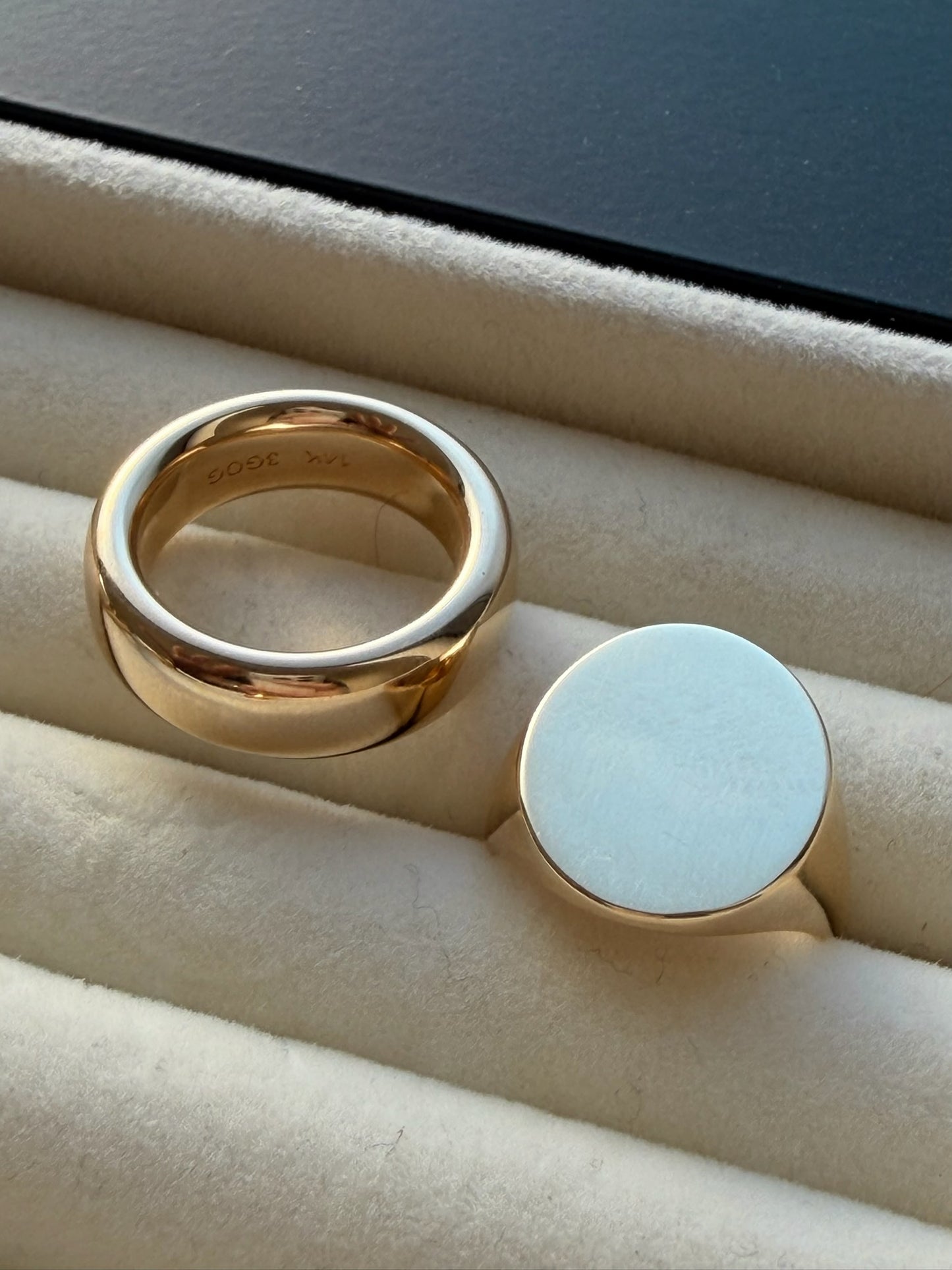 3GOG Original Blank Slate Signet Rings