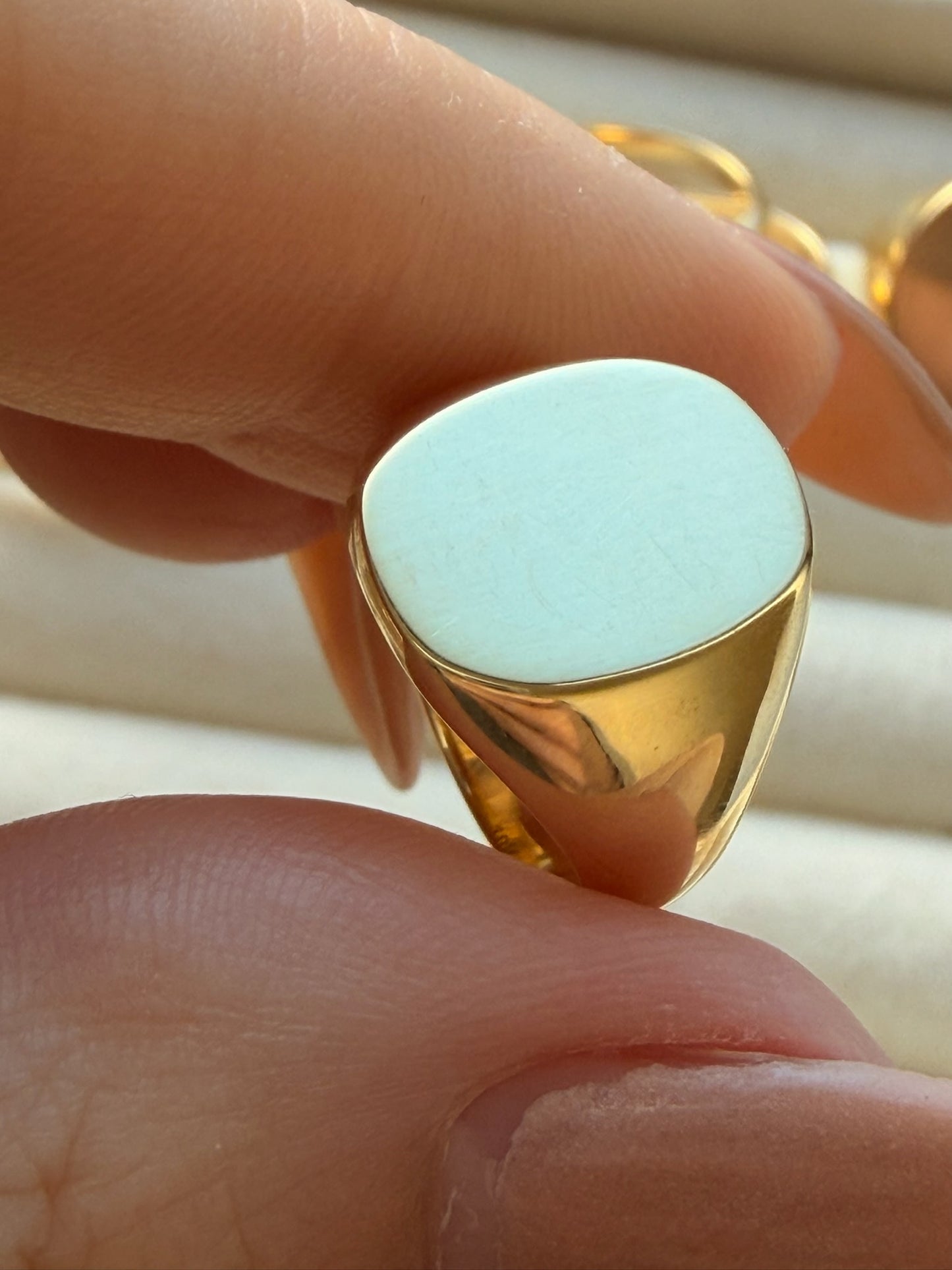 3GOG Original Blank Slate Signet Rings