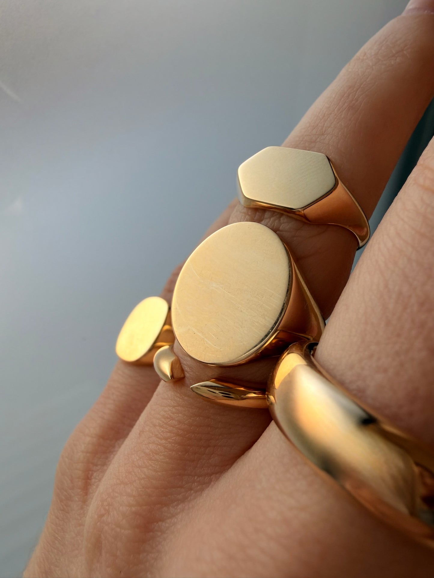 3GOG Original Blank Slate Signet Rings