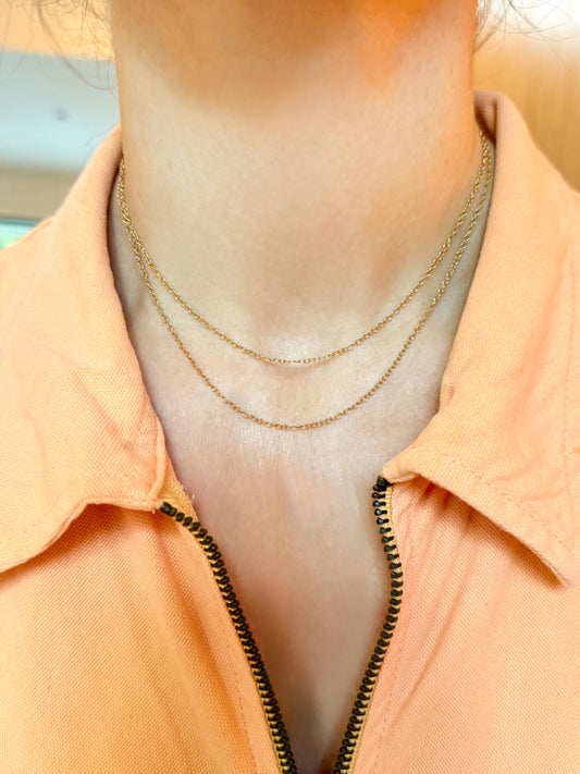 Vintage yellow 18K Elsa Peretti for Tiffany & Co cable link chain, 30.25 inch