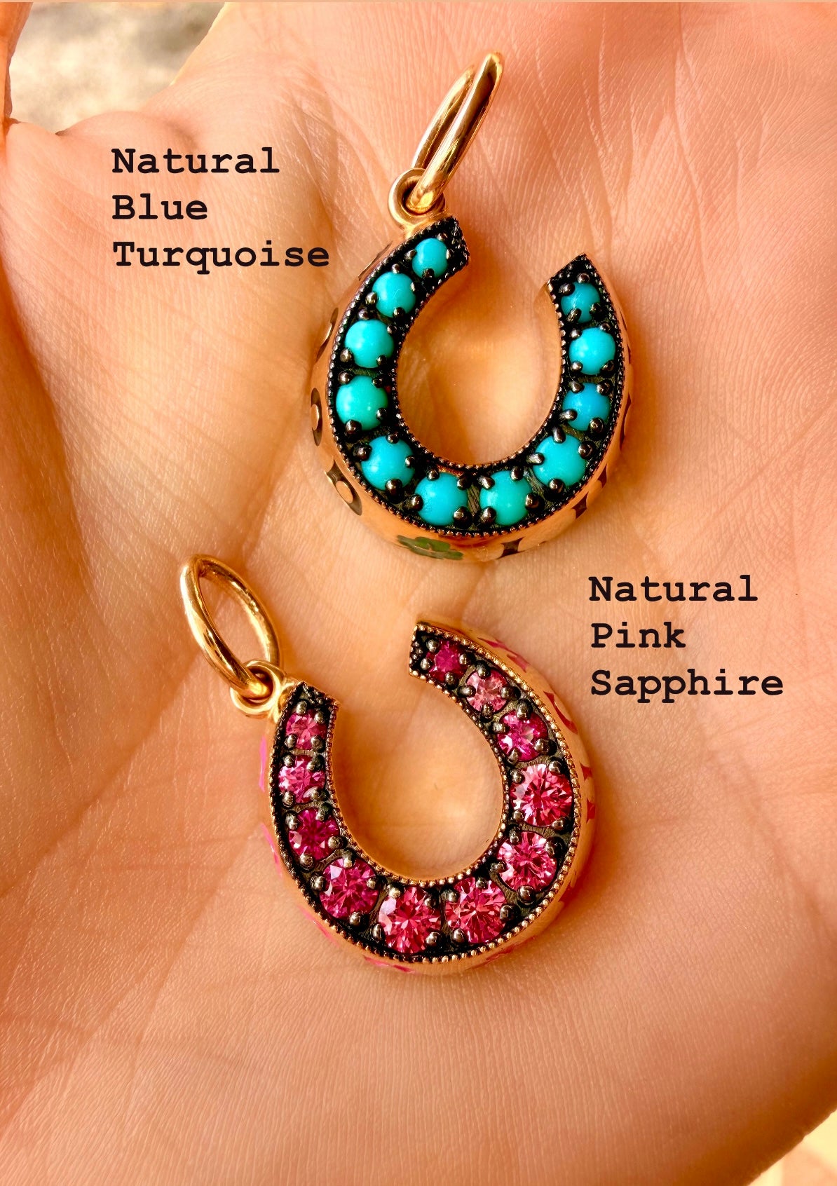 3GOG Original Good Luck Horseshoe Milgrain Pendant