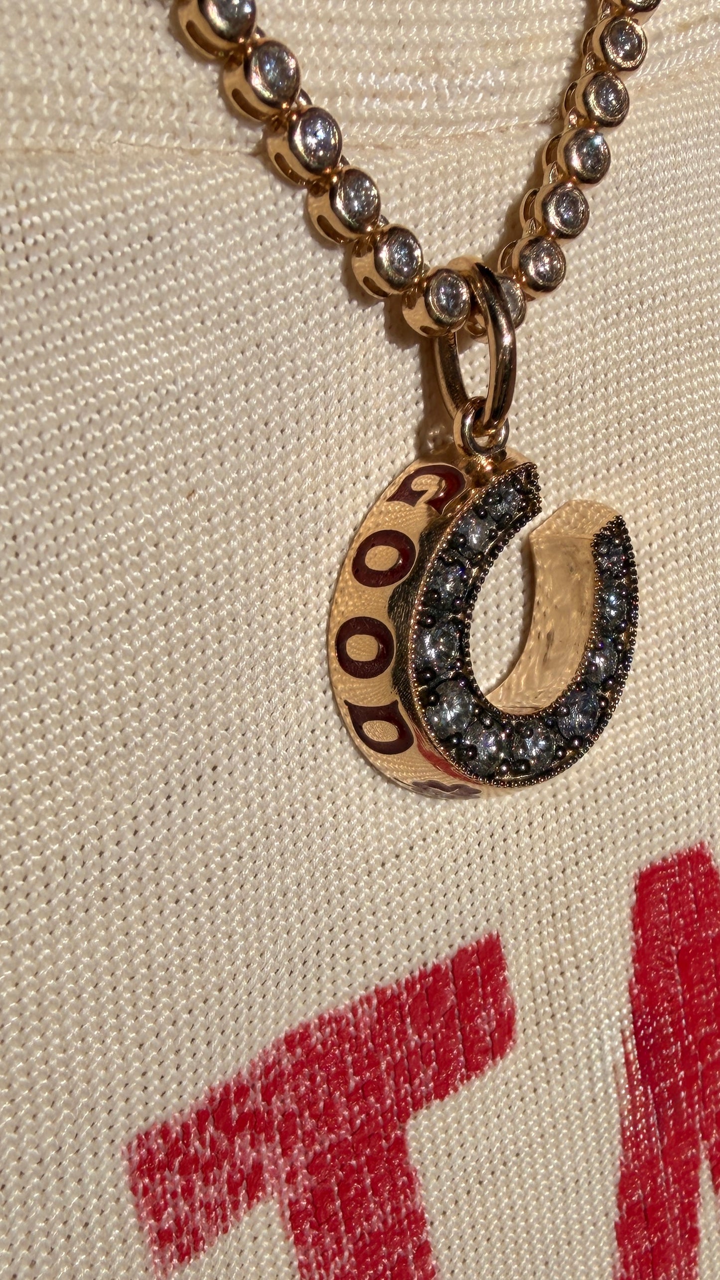 3GOG original yellow 14K Good Luck Horseshoe Pendant 1 - Ready to ship Dec 2025