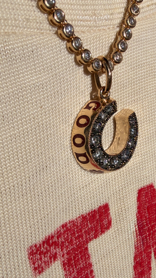 3GOG original yellow 14K Good Luck Horseshoe Pendant 1 - Ready to ship Dec 2025