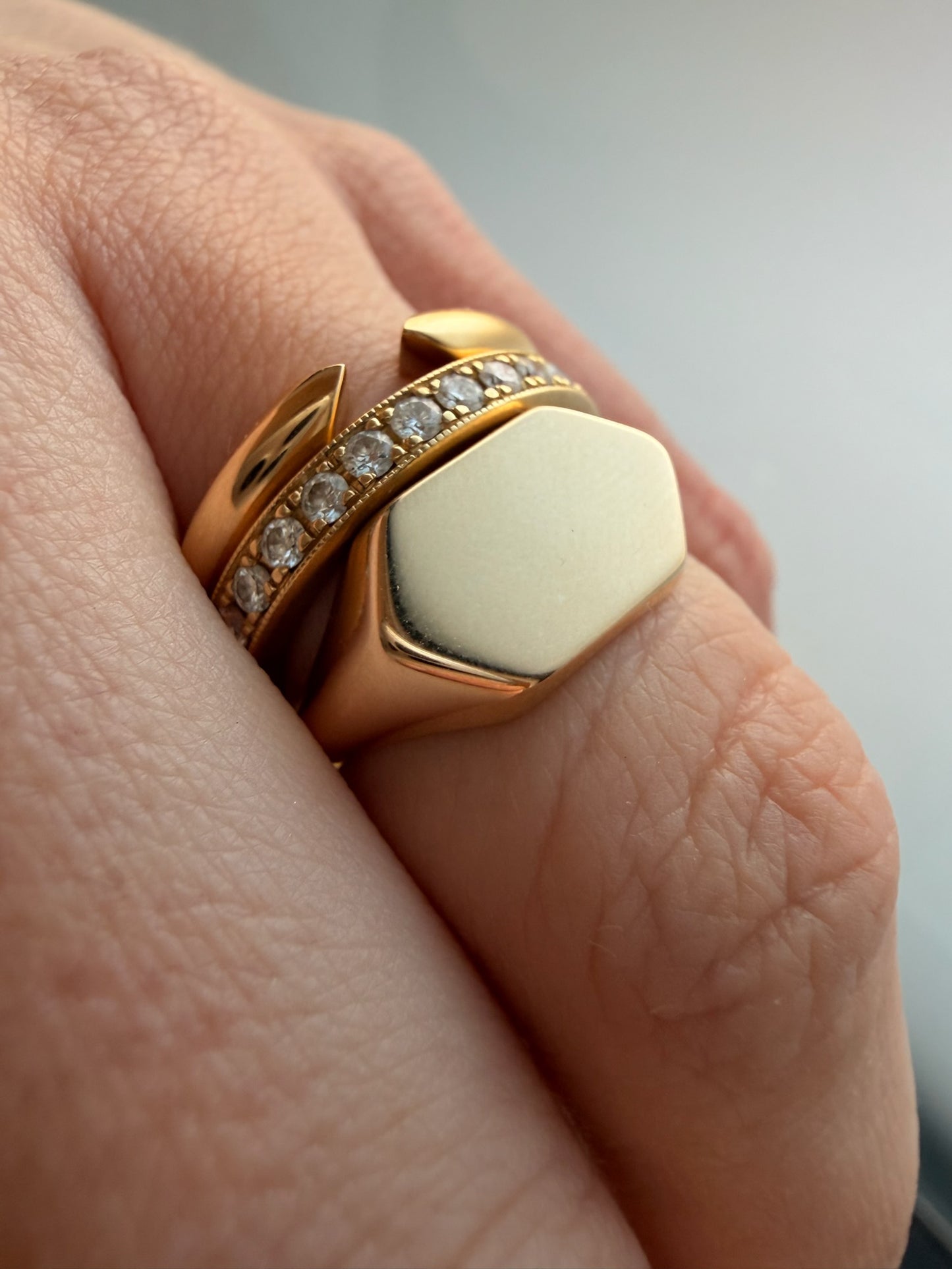 3GOG Original Blank Slate Signet Rings