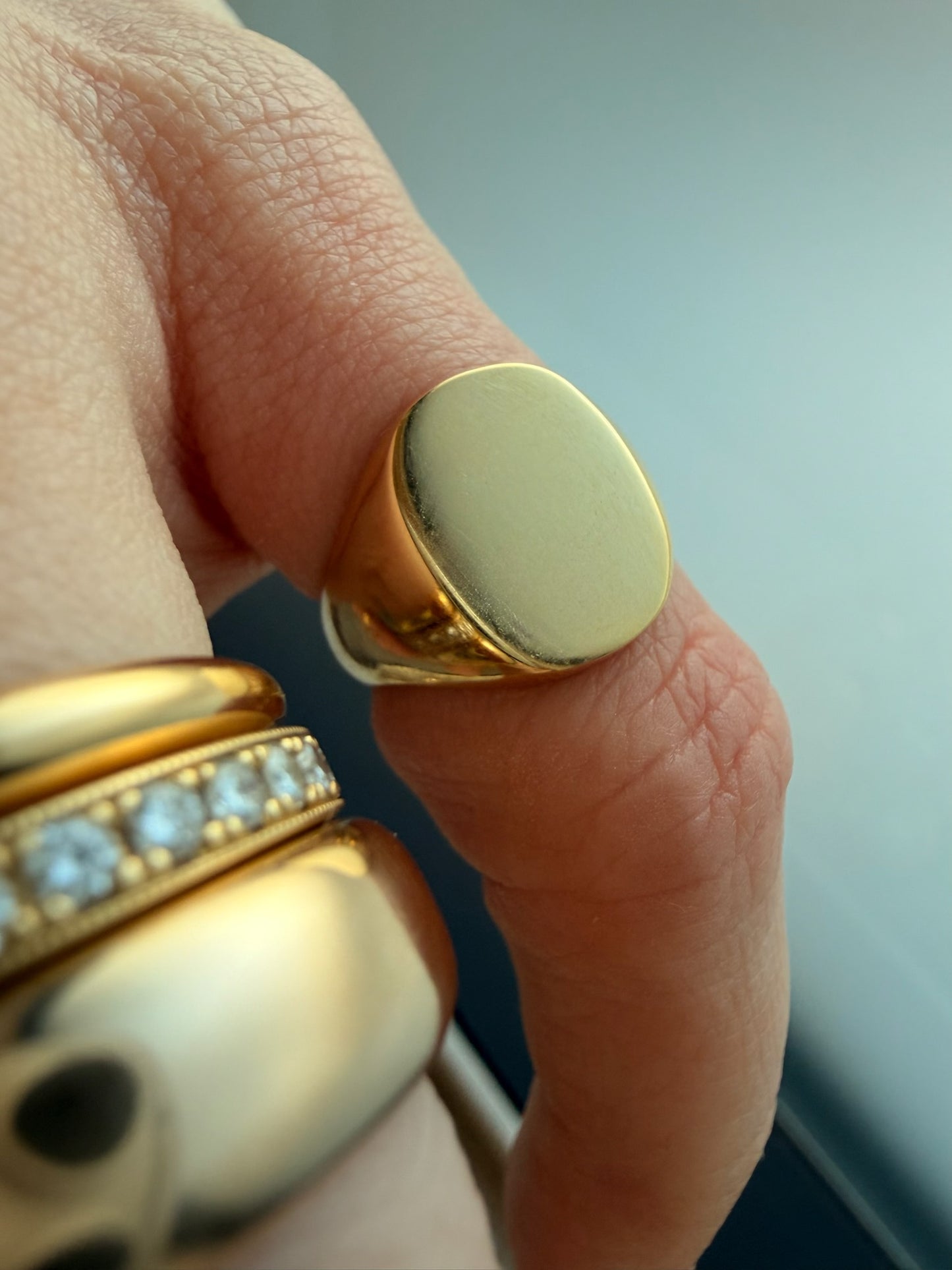 3GOG Original Blank Slate Signet Rings