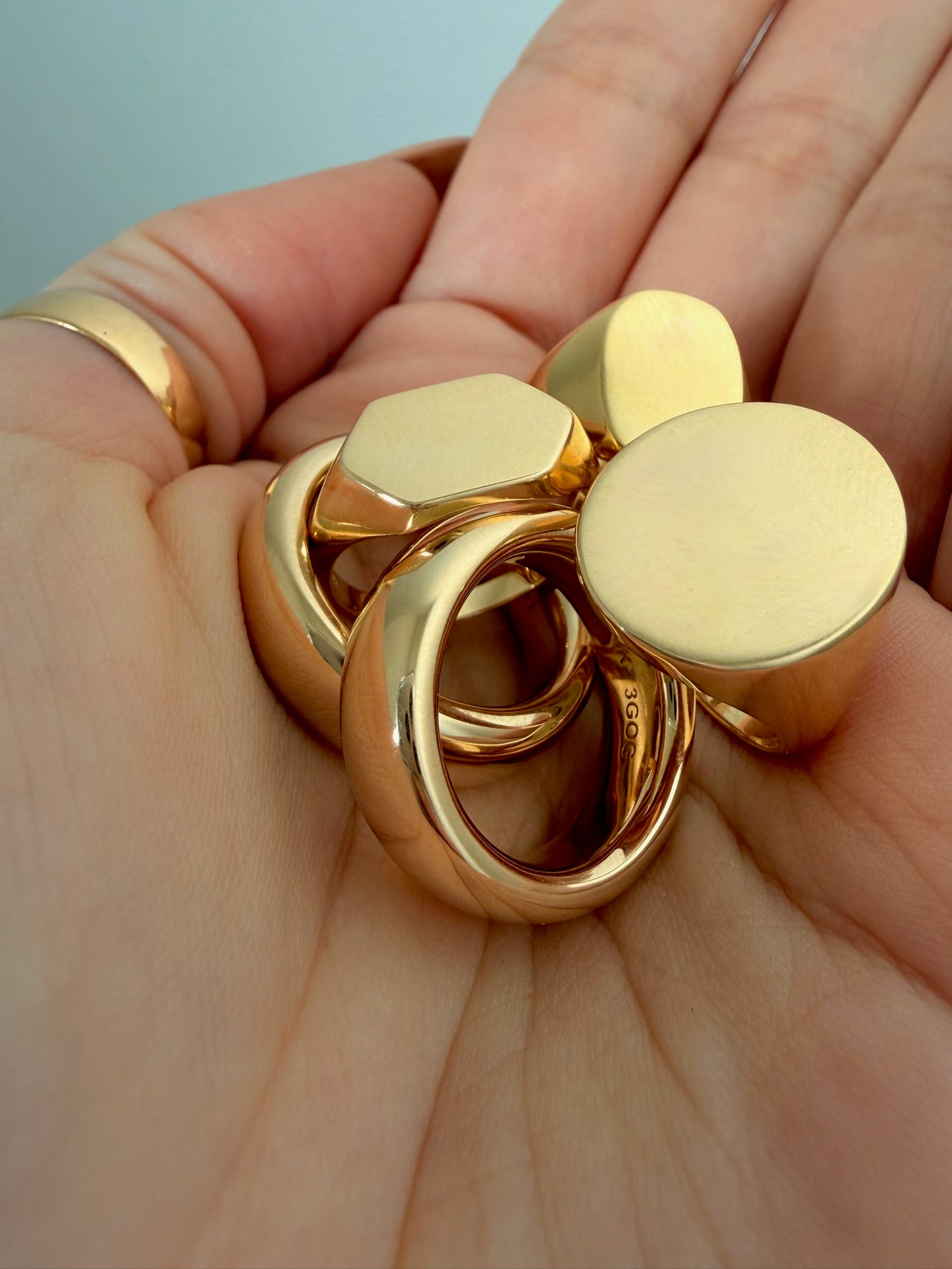 3GOG Original Blank Slate Signet Rings