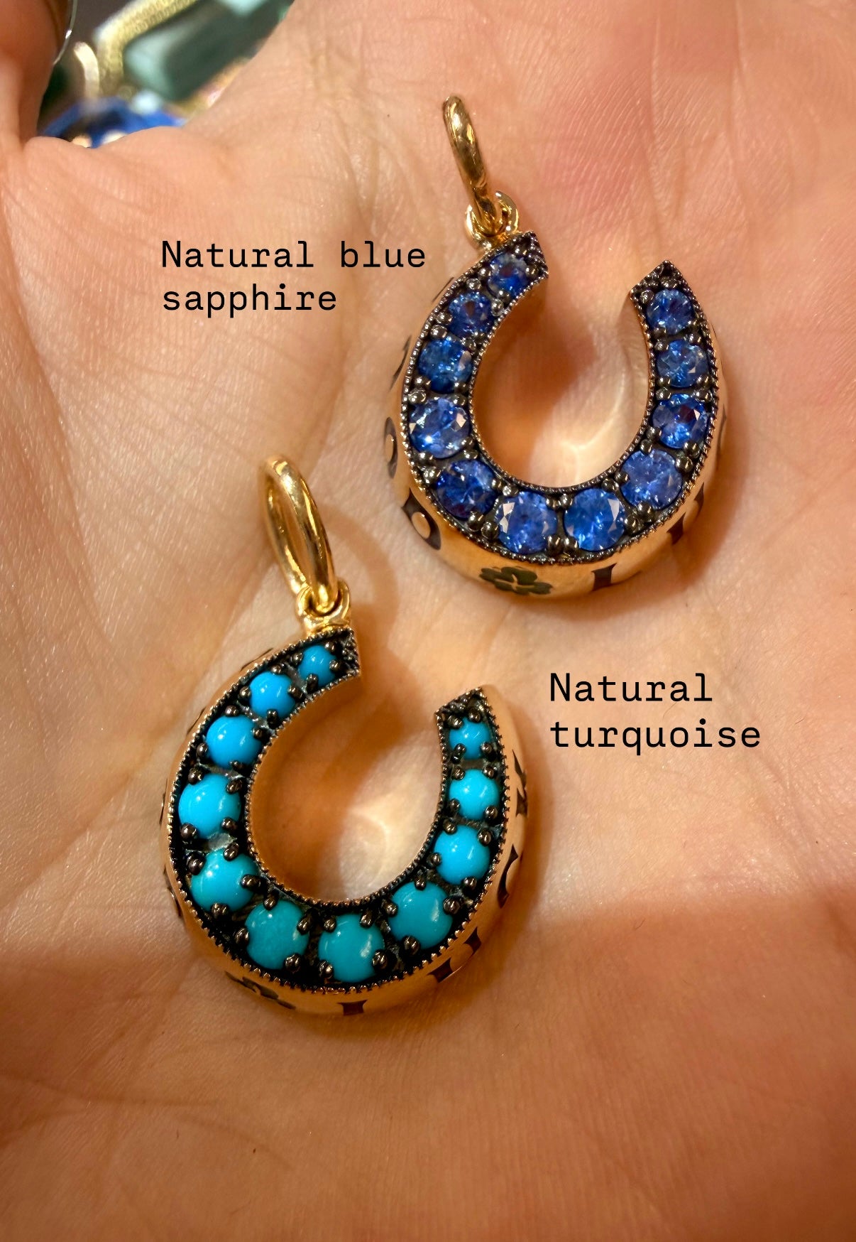 3GOG Original Good Luck Horseshoe Milgrain Pendant