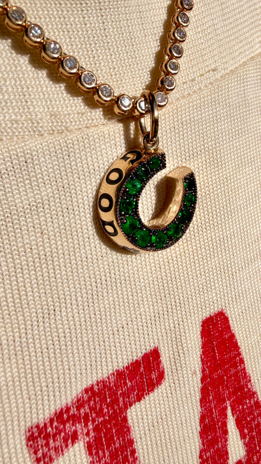 3GOG original yellow 14K Good Luck Horseshoe Pendant 3 - Ready to ship Dec 2025