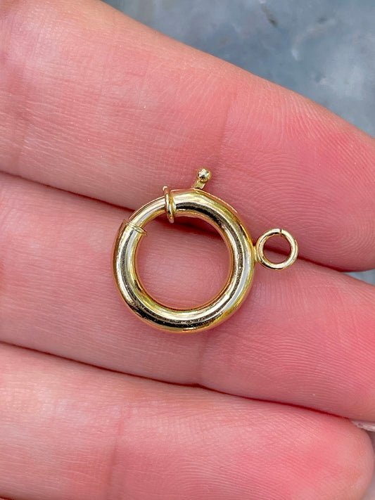 Estate yellow 14K bolt clasp