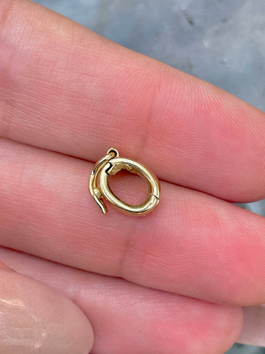 Vintage yellow 14K hinge connector or bale