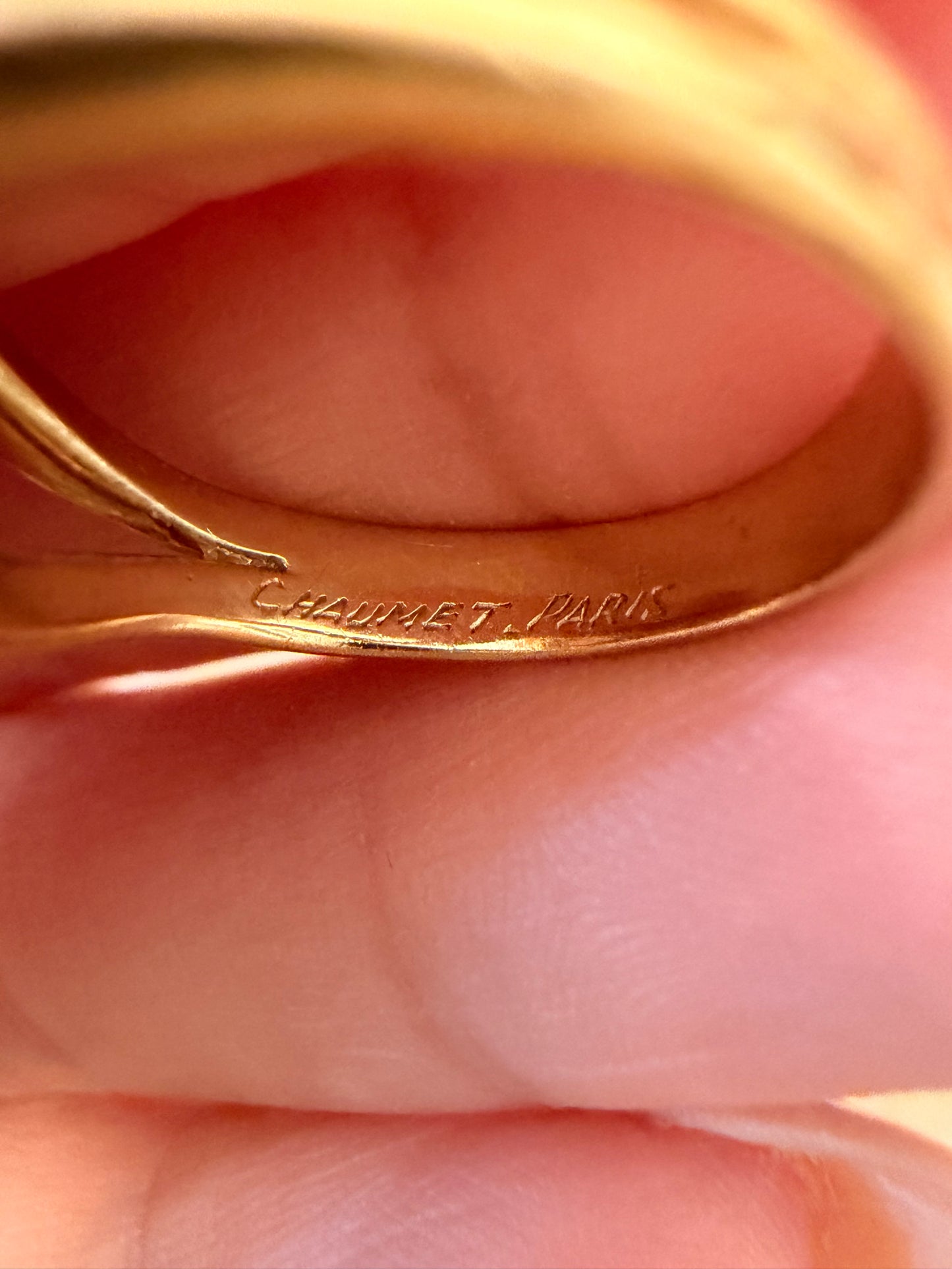 Vintage 18K gold Chaumet Paris knot ring, size 5.5-5.75