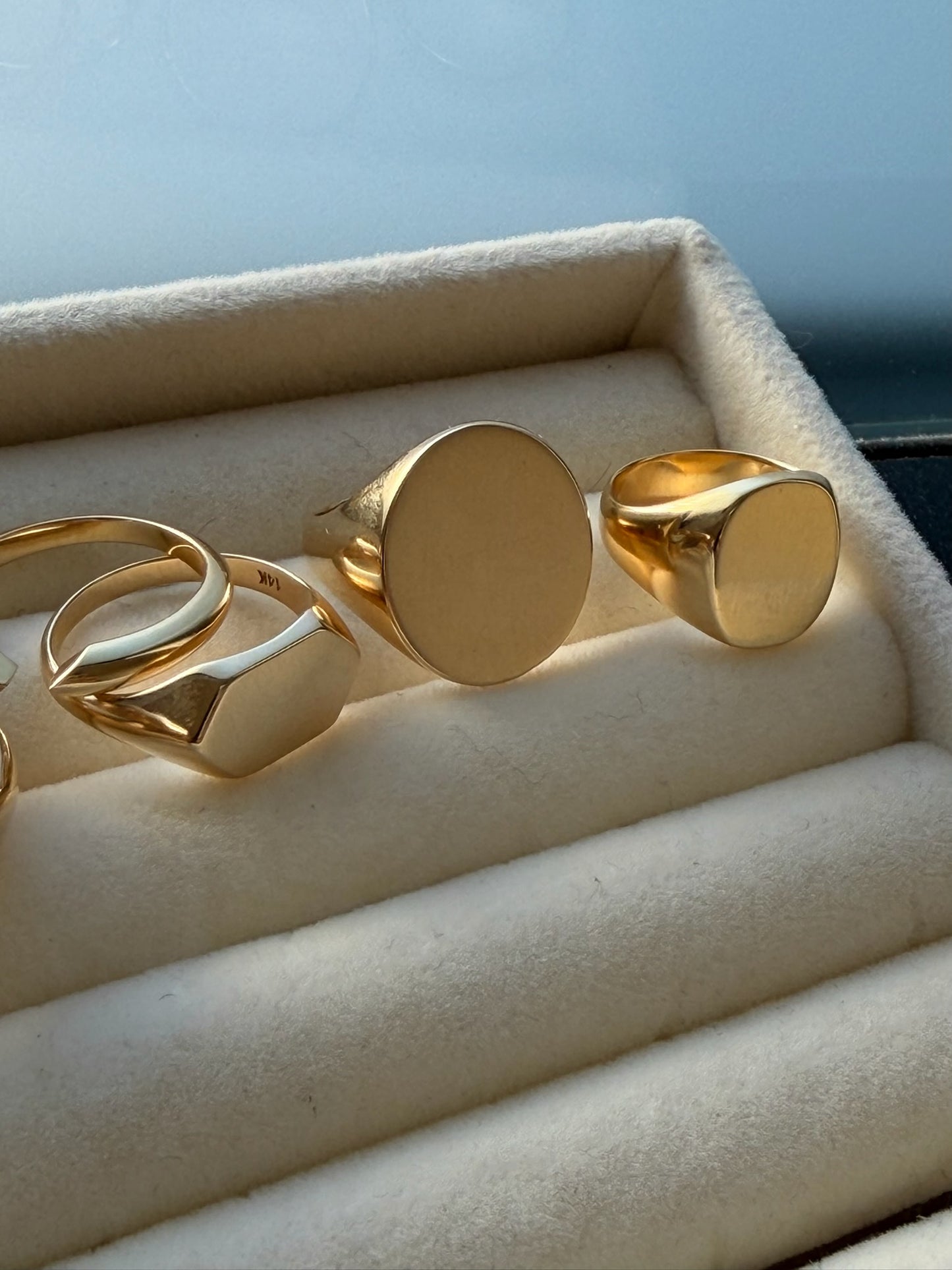 3GOG Original Blank Slate Signet Rings