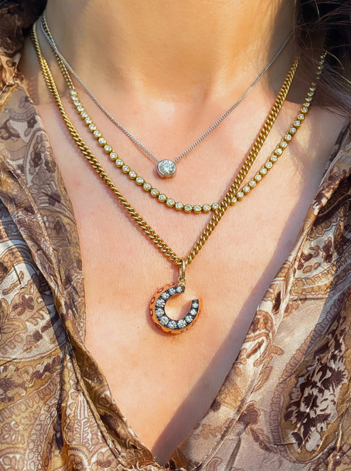 3GOG original yellow 14K Good Luck Horseshoe Pendant 4 - Ready to ship Dec 2025