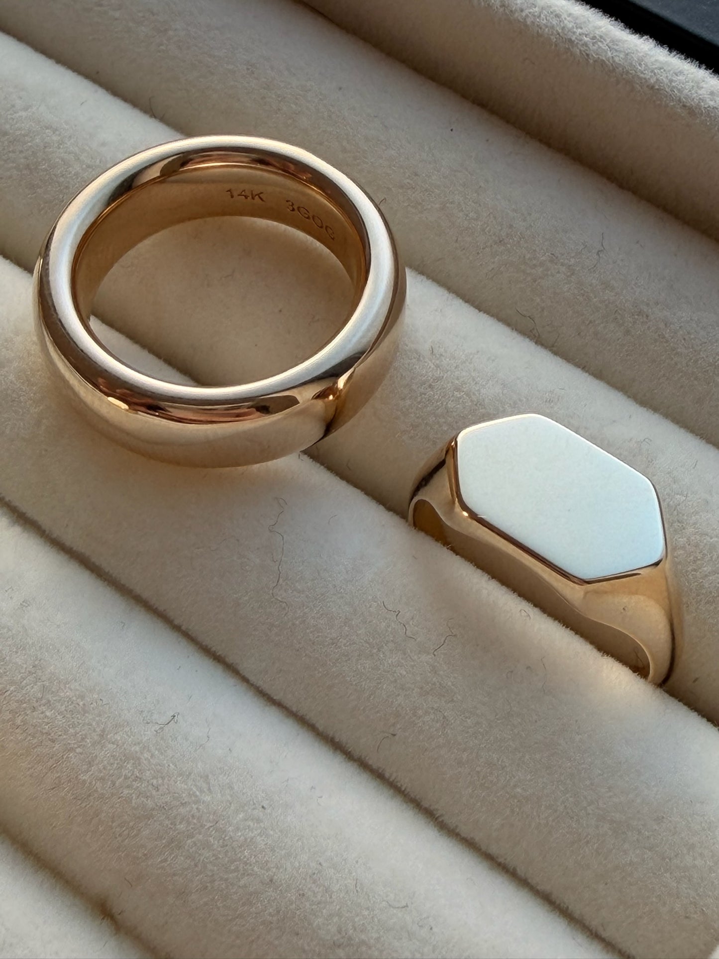 3GOG Original Blank Slate Signet Rings