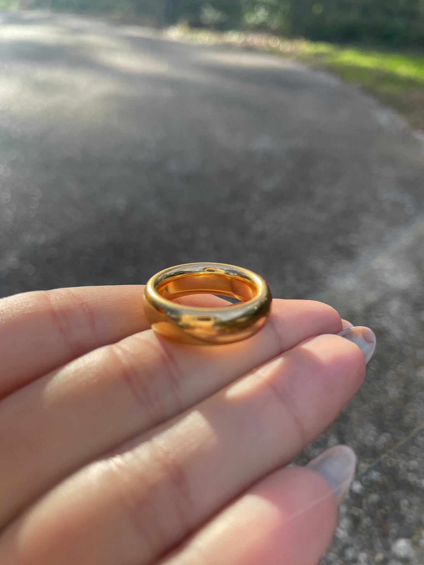 3GOG Chubby Butter Donut Band Preorder Downpayment - Fit size 5.25 thru 7.5 - YELLOW GOLD