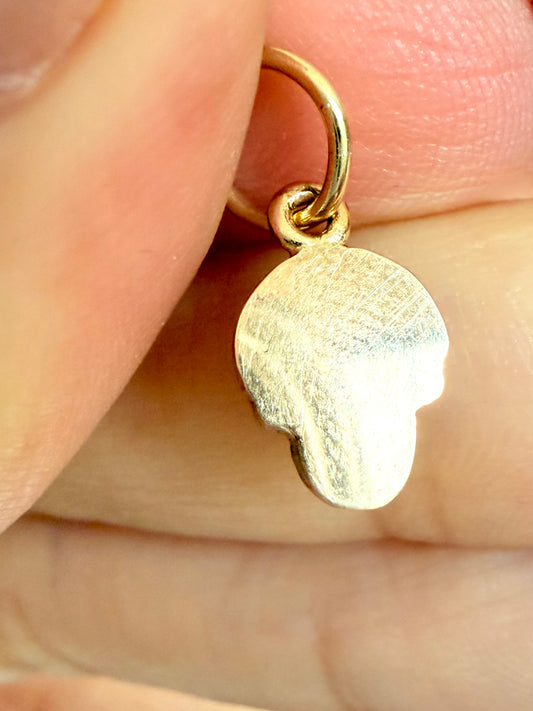 Vintage Yellow 14k/10K skull charm