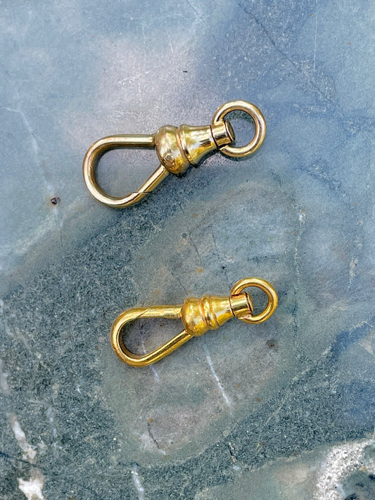 Vintage gold filled dog clip clasps