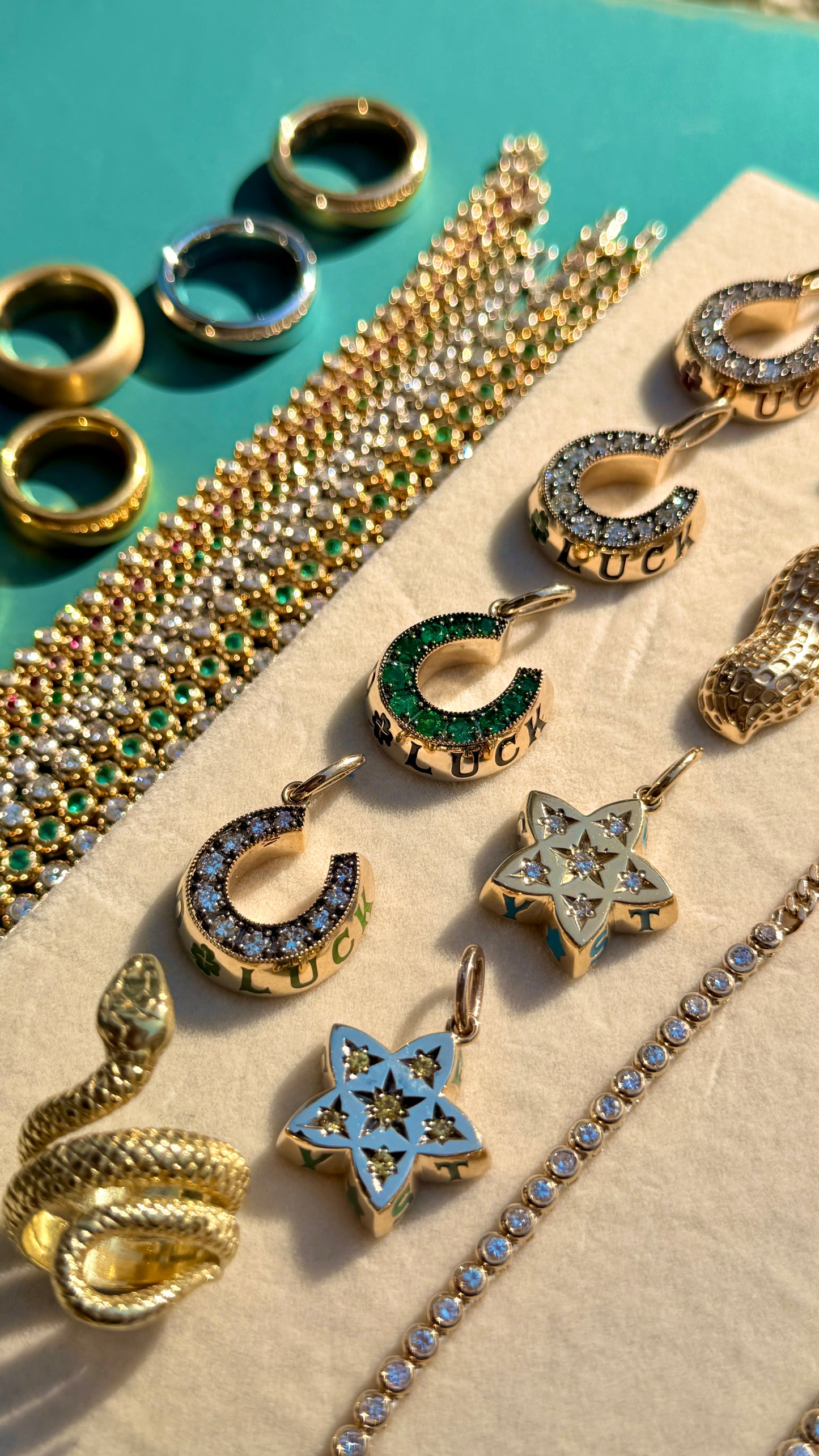 3GOG original yellow 14K Good Luck Horseshoe Pendant 3 - Ready to ship Dec 2025