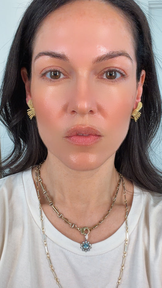 Vintage yellow 18K Tiffany and Co Schlumberger rope twist omega back earrings