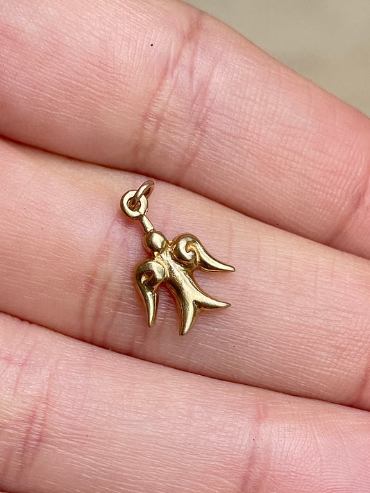 [PRIVATE] Vintage yellow 14K bird charm