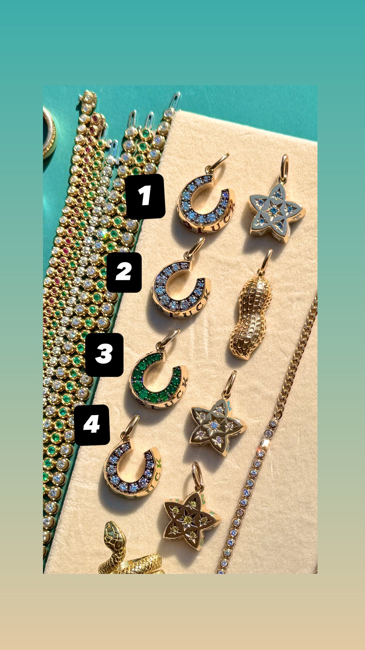 3GOG original yellow 14K Good Luck Horseshoe Pendant 3 - Ready to ship Dec 2025