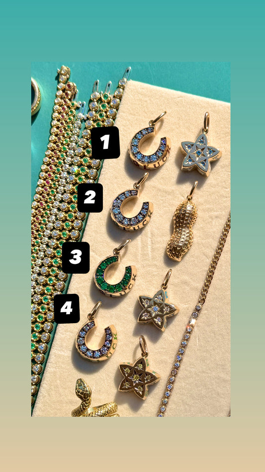 3GOG original yellow 14K Good Luck Horseshoe Pendant 4 - Ready to ship Dec 2025