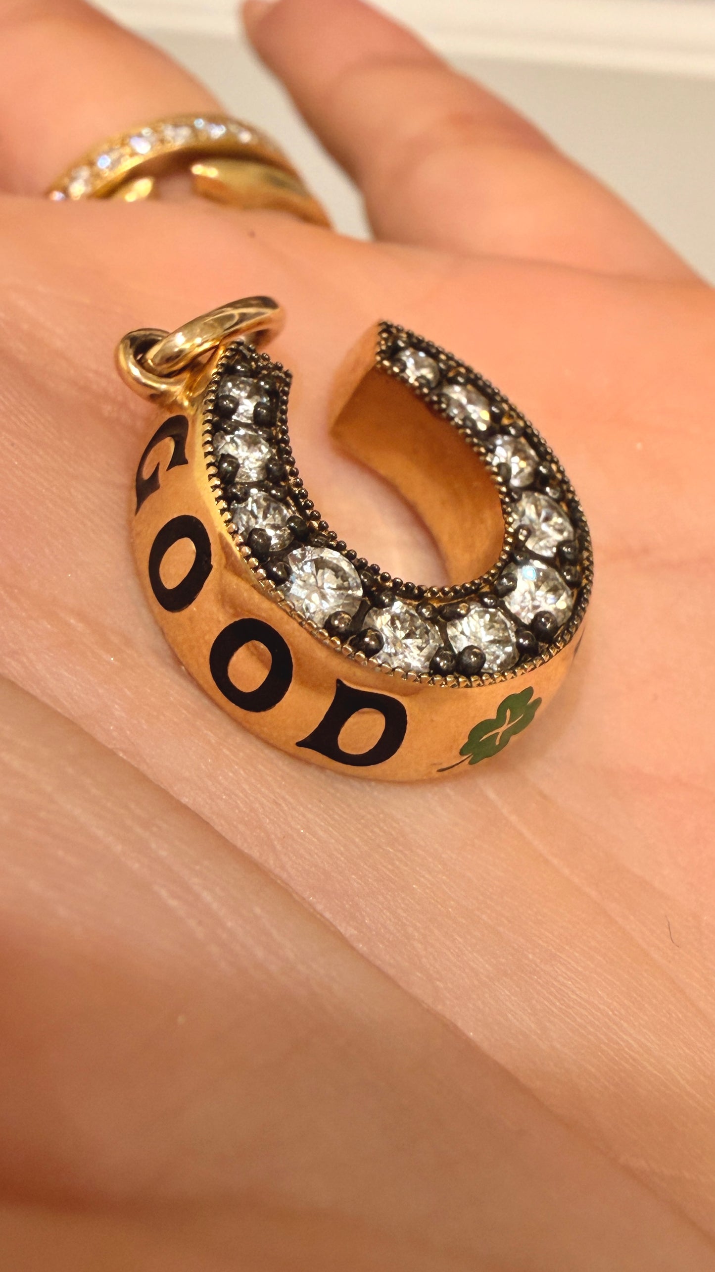 3GOG original yellow 14K Good Luck Horseshoe Pendant 2 - Ready to ship Dec 2025