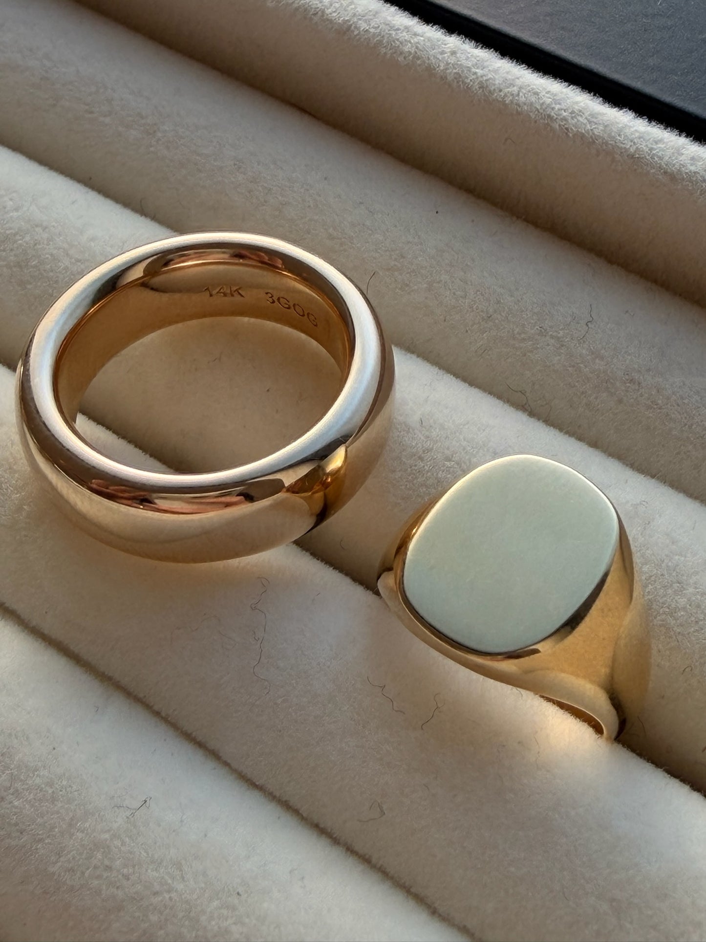 3GOG Original Blank Slate Signet Rings