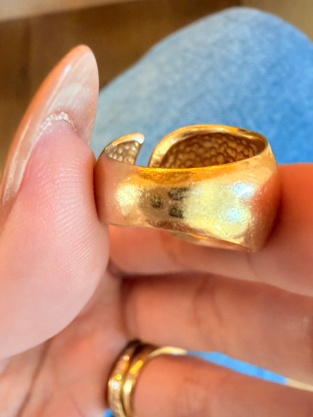Vintage 14K open dome ring, size 6.25-6.5