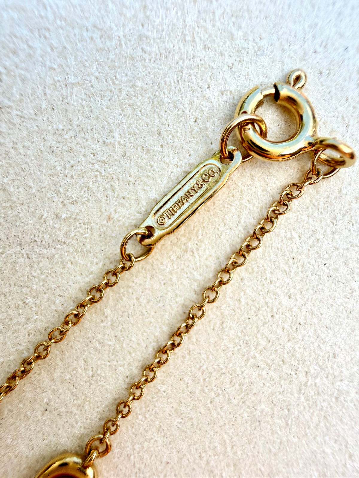 Vintage yellow 18K Tiffany and Co infinity link cable chain, 18 inch with 16 inch option