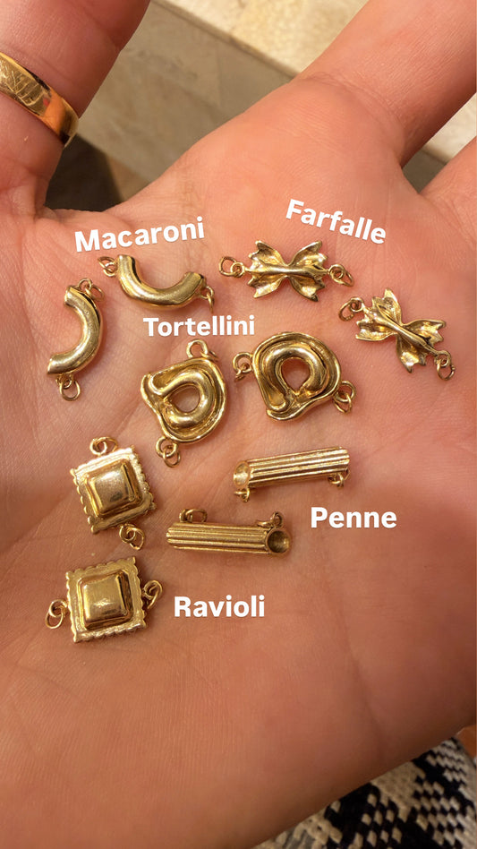 Yellow 14K Pasta charms