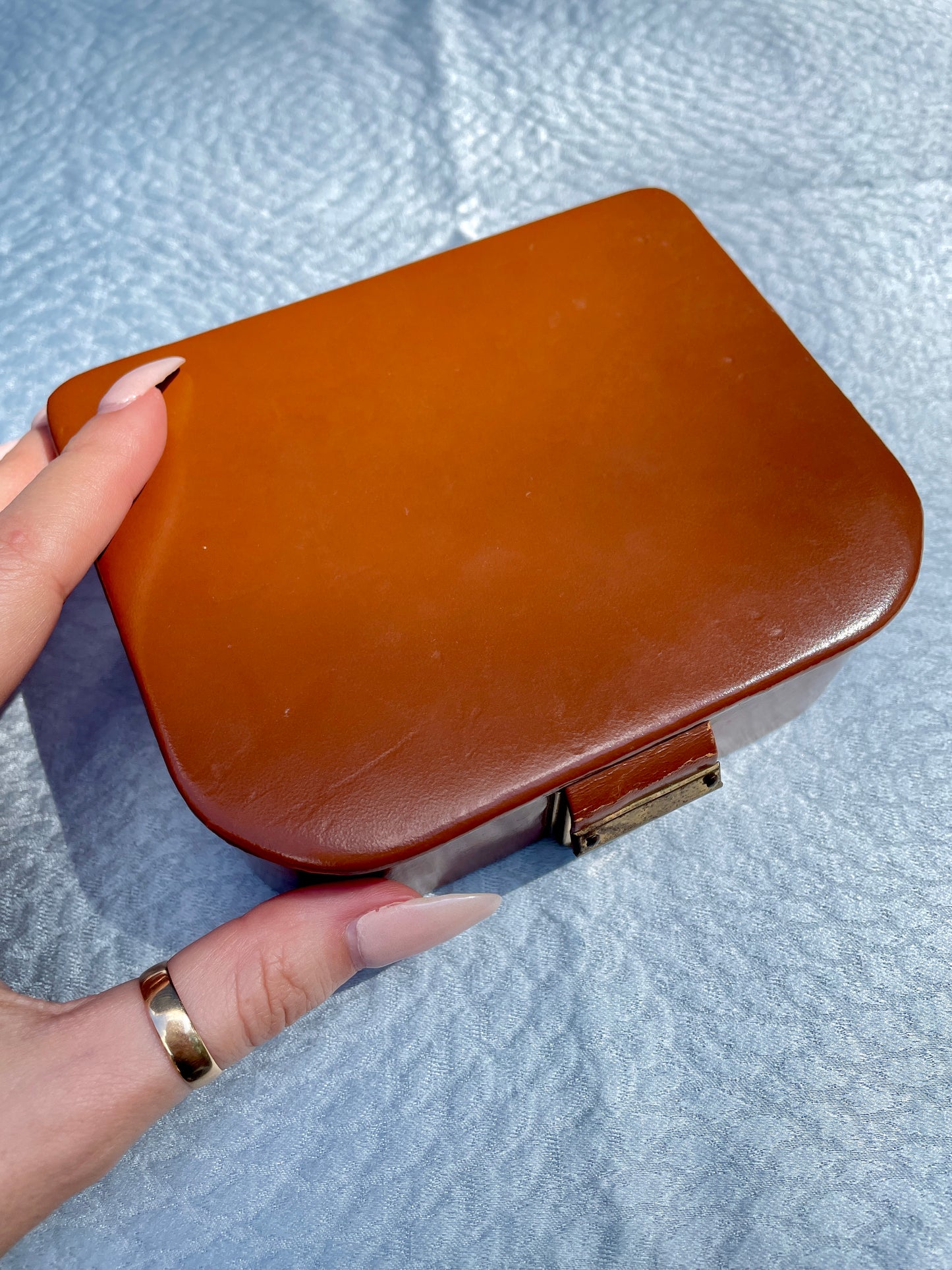 Vintage leather Neiman Marcus travel box