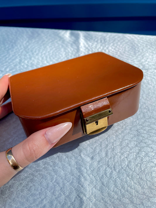 Vintage leather Neiman Marcus travel box